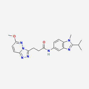 3-(6-methoxy[1,2,4]triazolo[4,3-b]pyridazin-3-yl)-N-[1-methyl-2-(propan-2-yl)-1H-benzimidazol-5-yl]propanamide