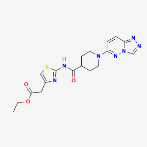 Ethyl [2-({[1-([1,2,4]triazolo[4,3-b]pyridazin-6-yl)piperidin-4-yl]carbonyl}amino)-1,3-thiazol-4-yl]acetate