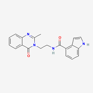 N-[2-(2-methyl-4-oxoquinazolin-3(4H)-yl)ethyl]-1H-indole-4-carboxamide