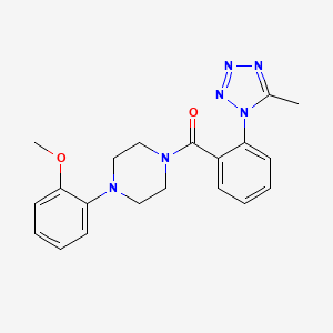 [4-(2-methoxyphenyl)piperazin-1-yl][2-(5-methyl-1H-tetrazol-1-yl)phenyl]methanone