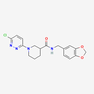 N-(1,3-benzodioxol-5-ylmethyl)-1-(6-chloropyridazin-3-yl)piperidine-3-carboxamide