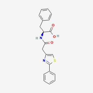 N-[(2-phenyl-1,3-thiazol-4-yl)acetyl]-L-phenylalanine