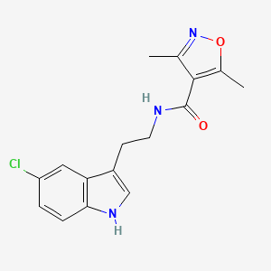 N-[2-(5-chloro-1H-indol-3-yl)ethyl]-3,5-dimethyl-1,2-oxazole-4-carboxamide