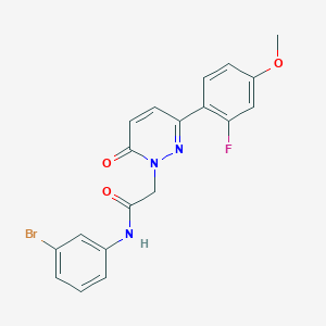 molecular formula C19H15BrFN3O3 B10995764 N-(3-bromophenyl)-2-[3-(2-fluoro-4-methoxyphenyl)-6-oxopyridazin-1(6H)-yl]acetamide 