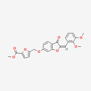 methyl 5-({[(2E)-2-(2,3-dimethoxybenzylidene)-3-oxo-2,3-dihydro-1-benzofuran-6-yl]oxy}methyl)furan-2-carboxylate