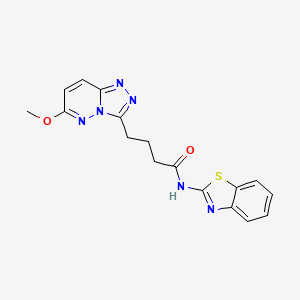 N-(1,3-benzothiazol-2-yl)-4-(6-methoxy[1,2,4]triazolo[4,3-b]pyridazin-3-yl)butanamide