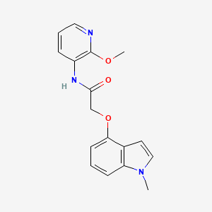 molecular formula C17H17N3O3 B10995810 N-(2-methoxypyridin-3-yl)-2-[(1-methyl-1H-indol-4-yl)oxy]acetamide 