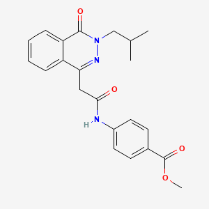 Methyl 4-({[3-(2-methylpropyl)-4-oxo-3,4-dihydrophthalazin-1-yl]acetyl}amino)benzoate