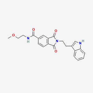 2-[2-(1H-indol-3-yl)ethyl]-N-(2-methoxyethyl)-1,3-dioxo-2,3-dihydro-1H-isoindole-5-carboxamide