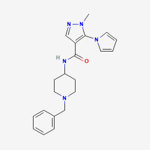 N-(1-benzylpiperidin-4-yl)-1-methyl-5-(1H-pyrrol-1-yl)-1H-pyrazole-4-carboxamide