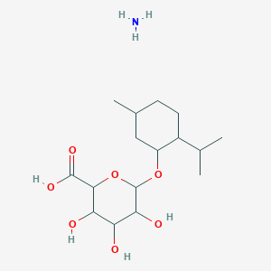 B010996 Azane;3,4,5-trihydroxy-6-(5-methyl-2-propan-2-ylcyclohexyl)oxyoxane-2-carboxylic acid CAS No. 104874-25-1
