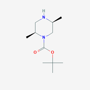 molecular formula C11H22N2O2 B109960 (2S,5S)-叔丁基2,5-二甲基哌嗪-1-羧酸酯 CAS No. 1238951-37-5