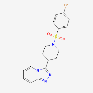 3-{1-[(4-Bromophenyl)sulfonyl]piperidin-4-yl}[1,2,4]triazolo[4,3-a]pyridine