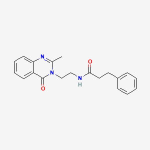 N-[2-(2-methyl-4-oxoquinazolin-3(4H)-yl)ethyl]-3-phenylpropanamide