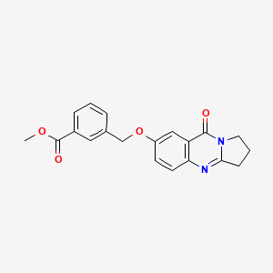 Methyl 3-{[(9-oxo-1,2,3,9-tetrahydropyrrolo[2,1-b]quinazolin-7-yl)oxy]methyl}benzoate