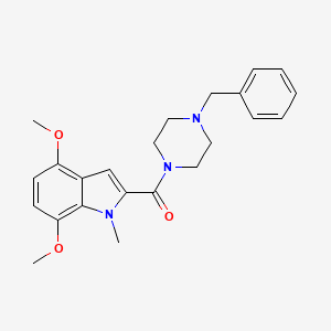 (4-benzylpiperazin-1-yl)(4,7-dimethoxy-1-methyl-1H-indol-2-yl)methanone