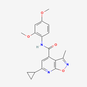 6-cyclopropyl-N-(2,4-dimethoxyphenyl)-3-methyl[1,2]oxazolo[5,4-b]pyridine-4-carboxamide