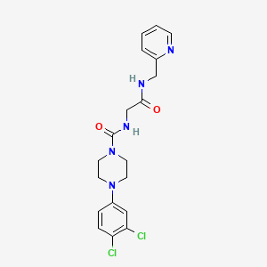 4-(3,4-dichlorophenyl)-N-{2-oxo-2-[(pyridin-2-ylmethyl)amino]ethyl}piperazine-1-carboxamide