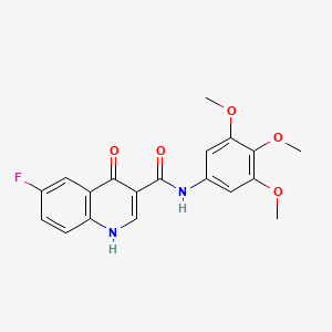 6-fluoro-4-hydroxy-N-(3,4,5-trimethoxyphenyl)quinoline-3-carboxamide