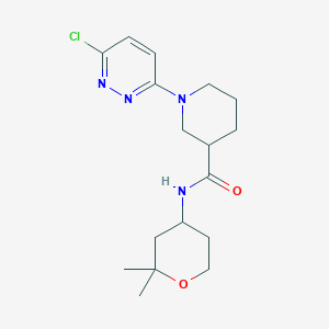 1-(6-chloropyridazin-3-yl)-N-(2,2-dimethyltetrahydro-2H-pyran-4-yl)piperidine-3-carboxamide