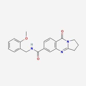 N-(2-methoxybenzyl)-9-oxo-1,2,3,9-tetrahydropyrrolo[2,1-b]quinazoline-6-carboxamide