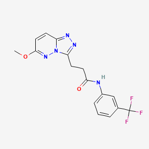 3-(6-methoxy[1,2,4]triazolo[4,3-b]pyridazin-3-yl)-N-[3-(trifluoromethyl)phenyl]propanamide