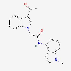 2-(3-acetyl-1H-indol-1-yl)-N-(1-methyl-1H-indol-4-yl)acetamide