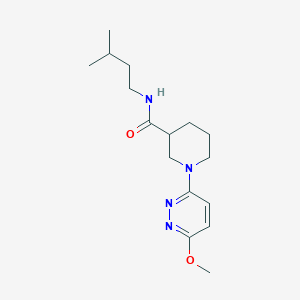 molecular formula C16H26N4O2 B10996323 1-(6-methoxypyridazin-3-yl)-N-(3-methylbutyl)piperidine-3-carboxamide 