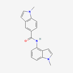 molecular formula C19H17N3O B10996333 1-methyl-N-(1-methyl-1H-indol-4-yl)-1H-indole-5-carboxamide 