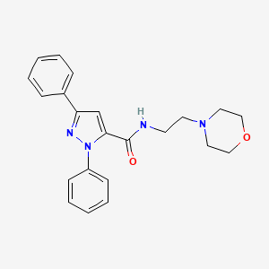 N-[2-(morpholin-4-yl)ethyl]-1,3-diphenyl-1H-pyrazole-5-carboxamide