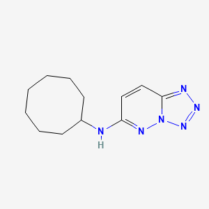 molecular formula C12H18N6 B10996367 N-cyclooctyl-[1,2,3,4]tetrazolo[1,5-b]pyridazin-6-amine 