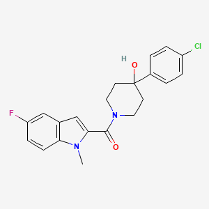 [4-(4-chlorophenyl)-4-hydroxypiperidin-1-yl](5-fluoro-1-methyl-1H-indol-2-yl)methanone