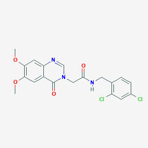 N-(2,4-dichlorobenzyl)-2-(6,7-dimethoxy-4-oxoquinazolin-3(4H)-yl)acetamide