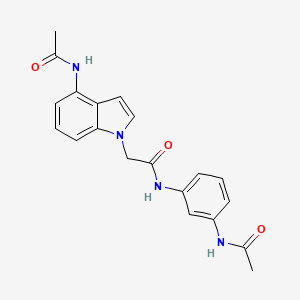 2-[4-(acetylamino)-1H-indol-1-yl]-N-[3-(acetylamino)phenyl]acetamide