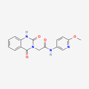 2-(2-hydroxy-4-oxoquinazolin-3(4H)-yl)-N-(6-methoxypyridin-3-yl)acetamide