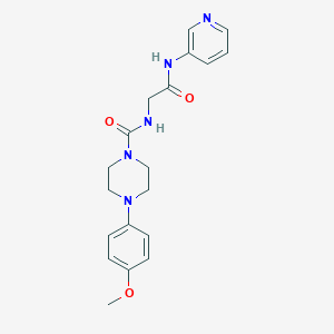 molecular formula C19H23N5O3 B10996436 4-(4-methoxyphenyl)-N-[2-oxo-2-(pyridin-3-ylamino)ethyl]piperazine-1-carboxamide 