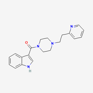 1H-indol-3-yl{4-[2-(pyridin-2-yl)ethyl]piperazin-1-yl}methanone