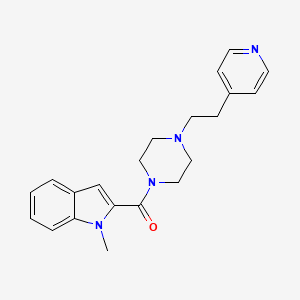 molecular formula C21H24N4O B10996449 (1-methyl-1H-indol-2-yl){4-[2-(pyridin-4-yl)ethyl]piperazin-1-yl}methanone 