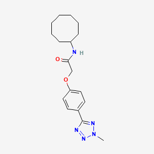 N-cyclooctyl-2-[4-(2-methyl-2H-tetrazol-5-yl)phenoxy]acetamide