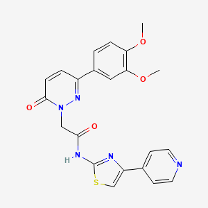 2-[3-(3,4-dimethoxyphenyl)-6-oxopyridazin-1(6H)-yl]-N-[(2Z)-4-(pyridin-4-yl)-1,3-thiazol-2(3H)-ylidene]acetamide