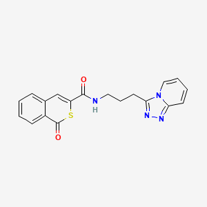 1-Oxo-N-(3-[1,2,4]triazolo[4,3-A]pyridin-3-ylpropyl)-1H-isothiochromene-3-carboxamide