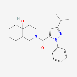 (4a-hydroxyoctahydroisoquinolin-2(1H)-yl)[1-phenyl-3-(propan-2-yl)-1H-pyrazol-5-yl]methanone