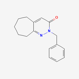 molecular formula C16H18N2O B10996608 2-benzyl-2,5,6,7,8,9-hexahydro-3H-cyclohepta[c]pyridazin-3-one 