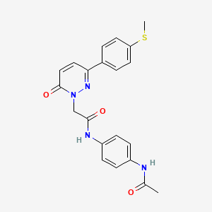 N-[4-(acetylamino)phenyl]-2-{3-[4-(methylsulfanyl)phenyl]-6-oxopyridazin-1(6H)-yl}acetamide