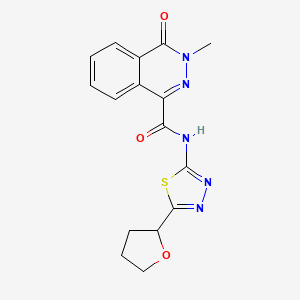 3-methyl-4-oxo-N-(5-(tetrahydrofuran-2-yl)-1,3,4-thiadiazol-2-yl)-3,4-dihydrophthalazine-1-carboxamide