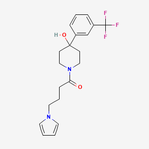 1-{4-Hydroxy-4-[3-(trifluoromethyl)phenyl]piperidino}-4-(1H-pyrrol-1-YL)-1-butanone