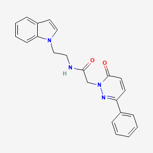 N-[2-(1H-indol-1-yl)ethyl]-2-(6-oxo-3-phenylpyridazin-1(6H)-yl)acetamide