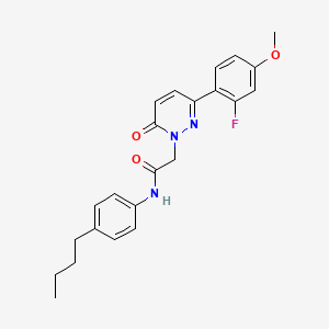 N-(4-butylphenyl)-2-[3-(2-fluoro-4-methoxyphenyl)-6-oxopyridazin-1(6H)-yl]acetamide