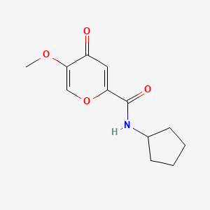 N-cyclopentyl-5-methoxy-4-oxo-4H-pyran-2-carboxamide