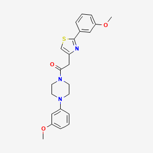 1-[4-(3-Methoxyphenyl)piperazin-1-yl]-2-[2-(3-methoxyphenyl)-1,3-thiazol-4-yl]ethanone